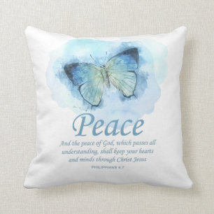 Coussin La Bible chrétienne des femmes Verse Papillon :Pai