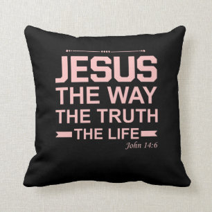 Coussin La Bible chrétienne Verse Jésus Vérité Vérit