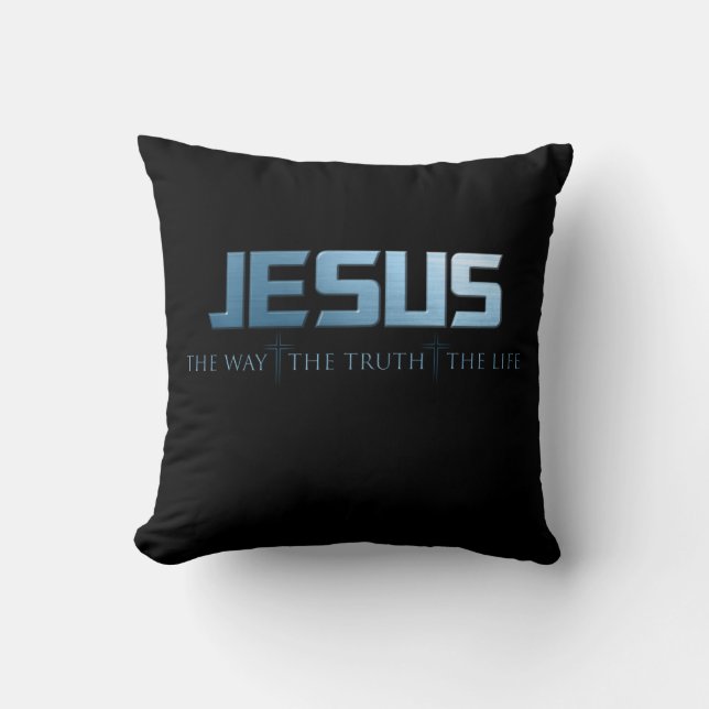Coussin La Bible de la foi chrétienne Verse : La Vérité, J (Recto)