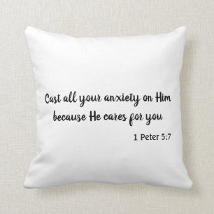 Coussin La Bible Verse de votre anxiété