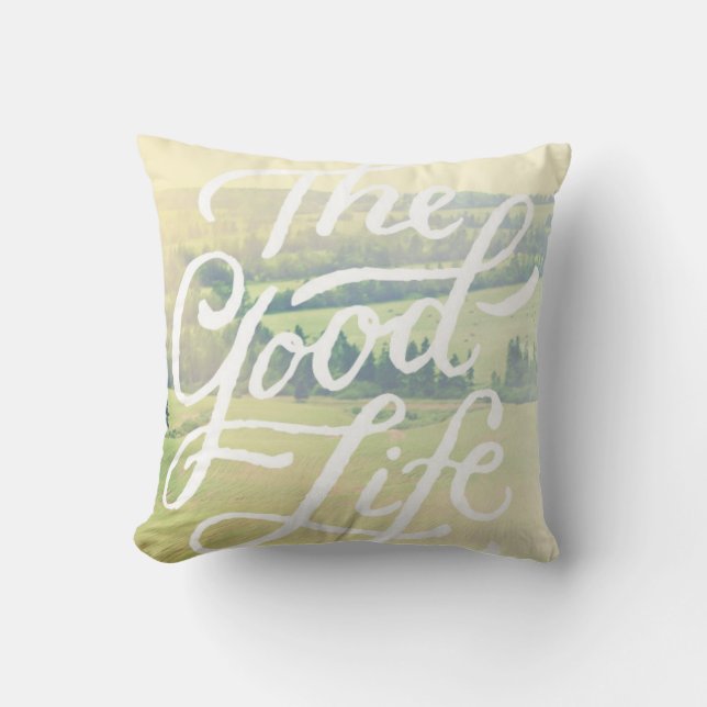 Coussin La bonne vie 2 (Recto)