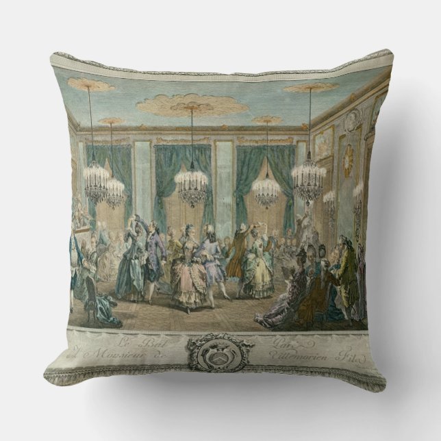 Coussin La boule de robe de soirée à la Chambre du (Recto)