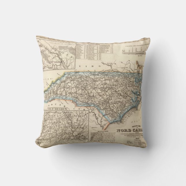 Coussin La Caroline du Nord 2 (Recto)