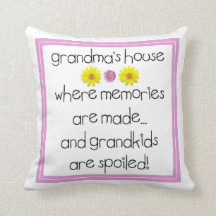 Coussin La Chambre de la grand-maman - où des souvenirs