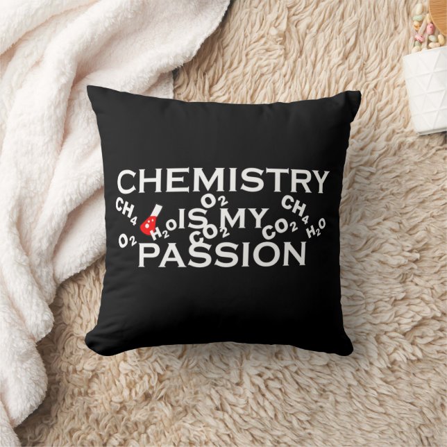 Coussin la chimie est ma passion drôle les citations de ch (Couverture)