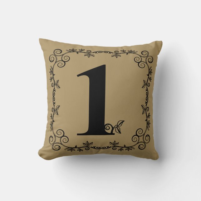 Coussin La collection de vigne de jardin : Numéro 1 (Recto)