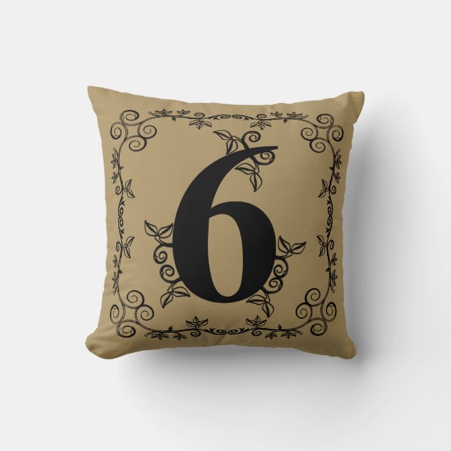 Coussin La collection de vigne de jardin : Numéro 6 (Recto)