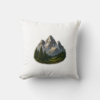 Coussin La conception du paysage de montagne