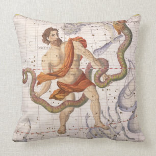 Coussin La constellation d'Ophiucus et de Serpens,
