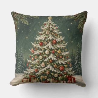 Coussin La Couronne de la Forêt Hivernale