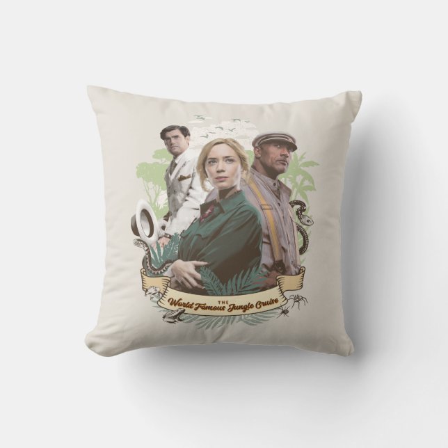 Coussin La croisière sur la Jungle mondialement célèbre (Recto)