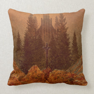 Coussin La croix dans les montagnes, 1812 (huile sur la