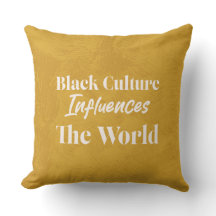 coussin "La culture noire influence le monde"