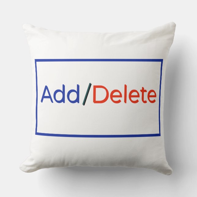 Coussin La cyber-typographie sociale drôle mignon design T (Recto)