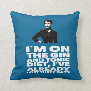 Coussin la dame vintage Gin and Tonic Diet