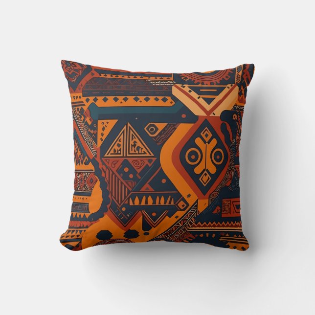 Coussin La danse africaine : à l'ethnie Motif africaine (Recto)