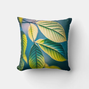 Coussin La Feuille Verte Calme Nature Tranquille Saison Pa