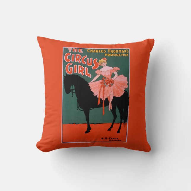 Coussin La fille de cirque - femme sur le Theatrical de (Recto)