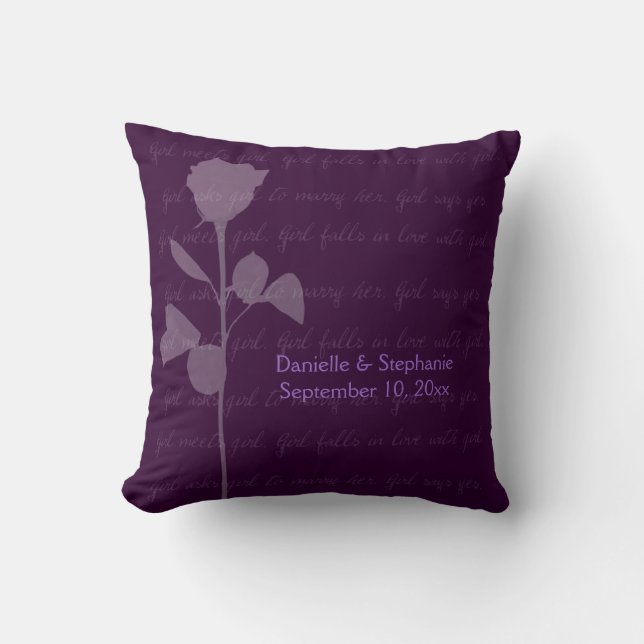 Coussin La fille rencontre la fille (Recto)