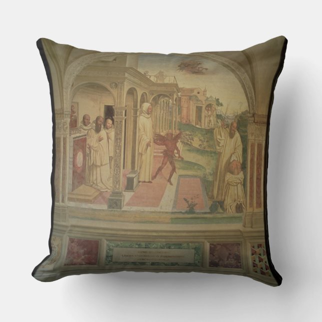 Coussin La flagellation de St Benoît, de la vie de (Recto)
