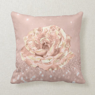 Coussin La fleur rose rougissent cottage maigre de parties
