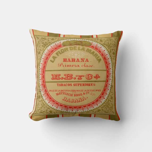 Coussin La Flor De La Maria Throw Pillow (Recto)