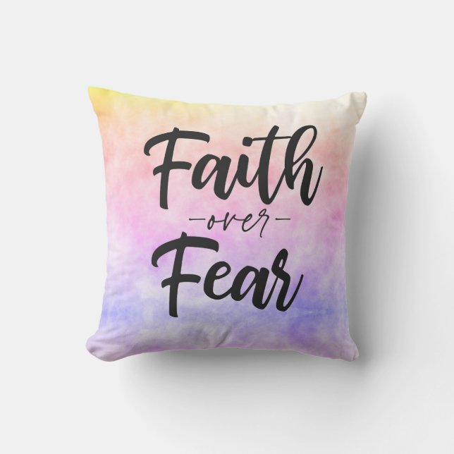 Coussin La foi au-dessus de la peur (Recto)