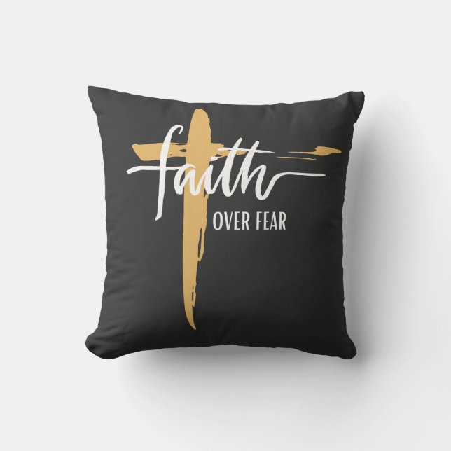 Coussin La foi au-dessus de la peur (Recto)