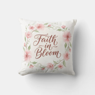 Coussin La foi en fleurs