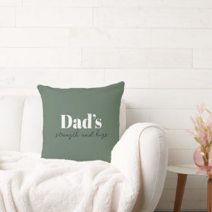 Coussin La force et les câlins de papa - Cadeau de Fête de