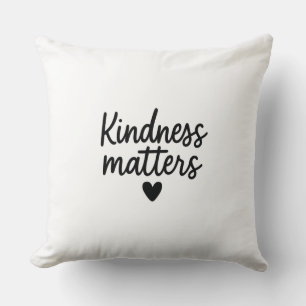Coussin La gentillesse compte - Citation Inspirationnelle 