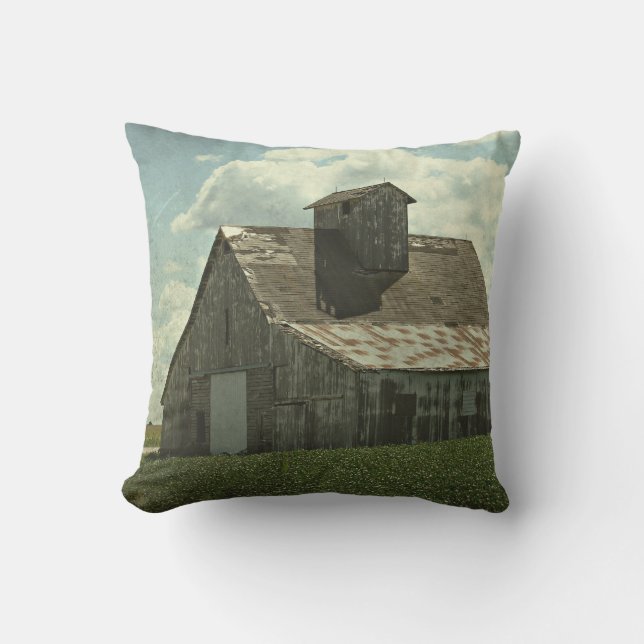Coussin La grande grange blanche (Recto)