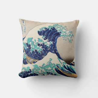 Coussin La Grande Vague de Kanagawa 