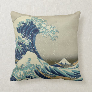 Coussin La grande vague outre de Kanagawa