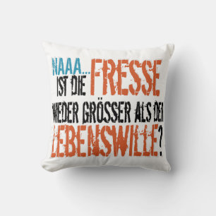 Coussin La gueule est-elle à nouveau plus grande que la vo
