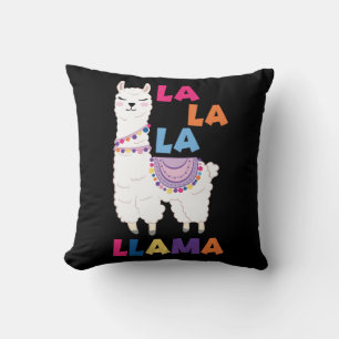 Coussin La La La Llama - Drôle Chant Llama