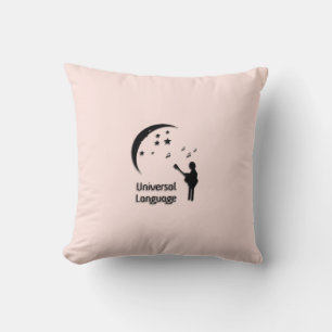 Coussin La Langue Universelle Rose