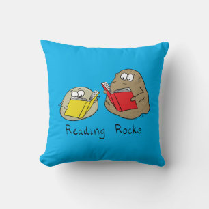 Coussin La lecture, c'est super pour les enfants ! Dessin 