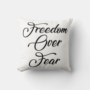Coussin La liberté face à la peur