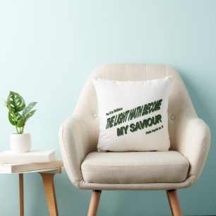Coussin La Lumière Est Devenue Mon Sauveur - Vert