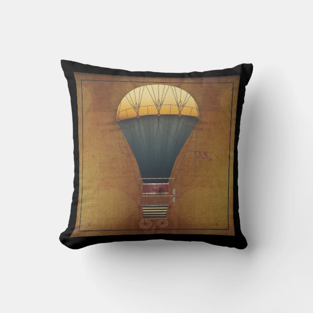 Coussin La machine de vol d'Abeelle Steampunk de (Recto)
