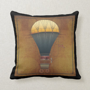 Coussin La machine de vol d'Abeelle Steampunk de