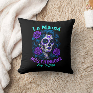 Coussin La Mamá Más Chingona Amusante maman espagnole