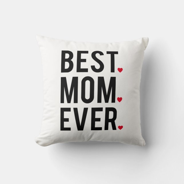 Coussin la meilleure maman jamais, art de mot, conception (Recto)