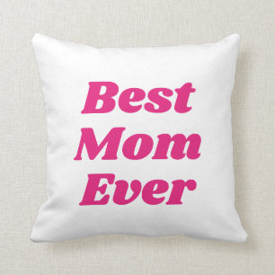 Coussin La meilleure maman rose