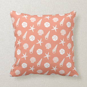 Coussin La mer Shell modèlent dans la pêche de corail et