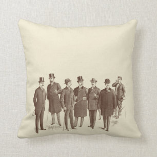 Coussin La mode vintage des hommes masculins de sofa de