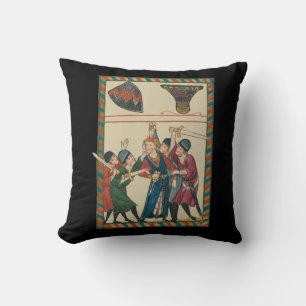 Coussin La Mort De Reinmar von Brennenberg Art Médiéval