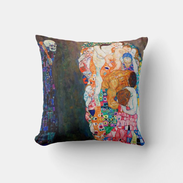 Coussin La mort et la vie, Gustav Klimt (Recto)