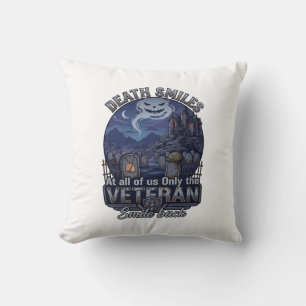 Coussin La mort sourit Vétéran Halloween Fantôme Cimetière